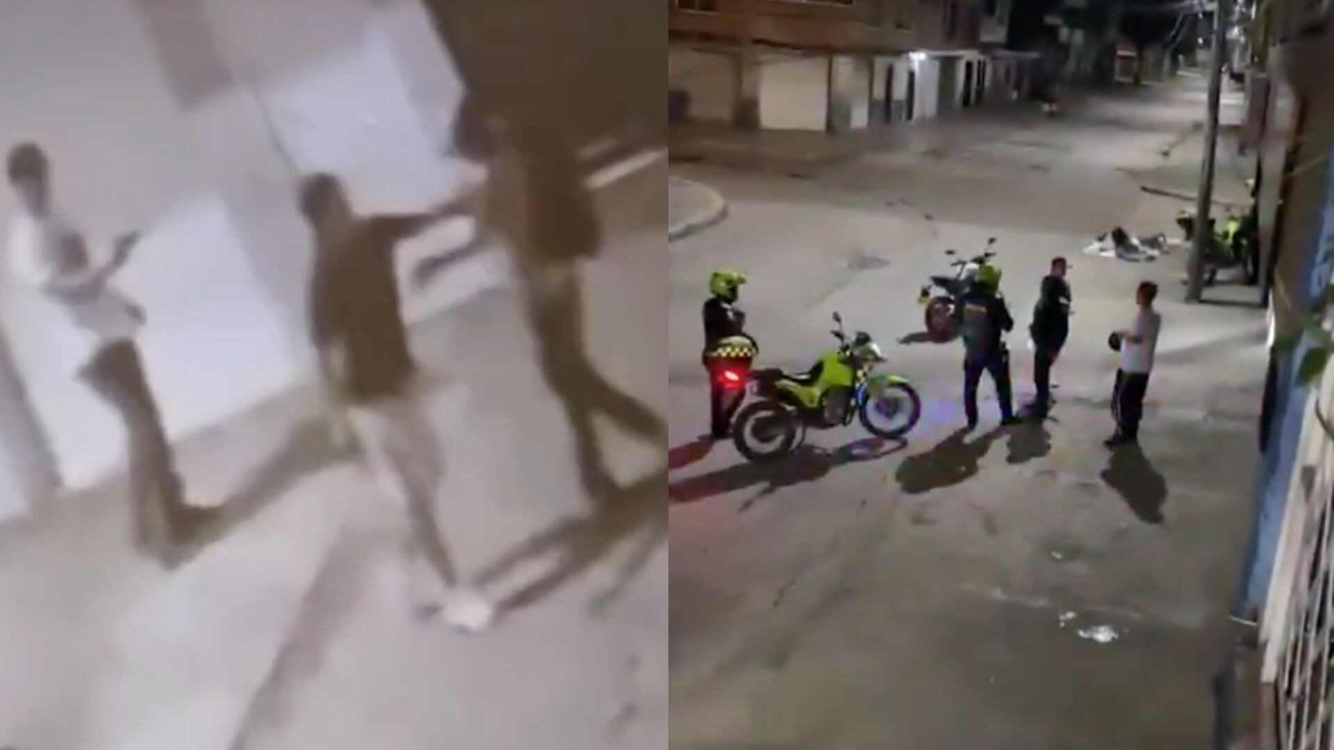 Policías de Cali presuntamente habrían dejado escapar a dos sujetos luego de cometer un homicidio.
