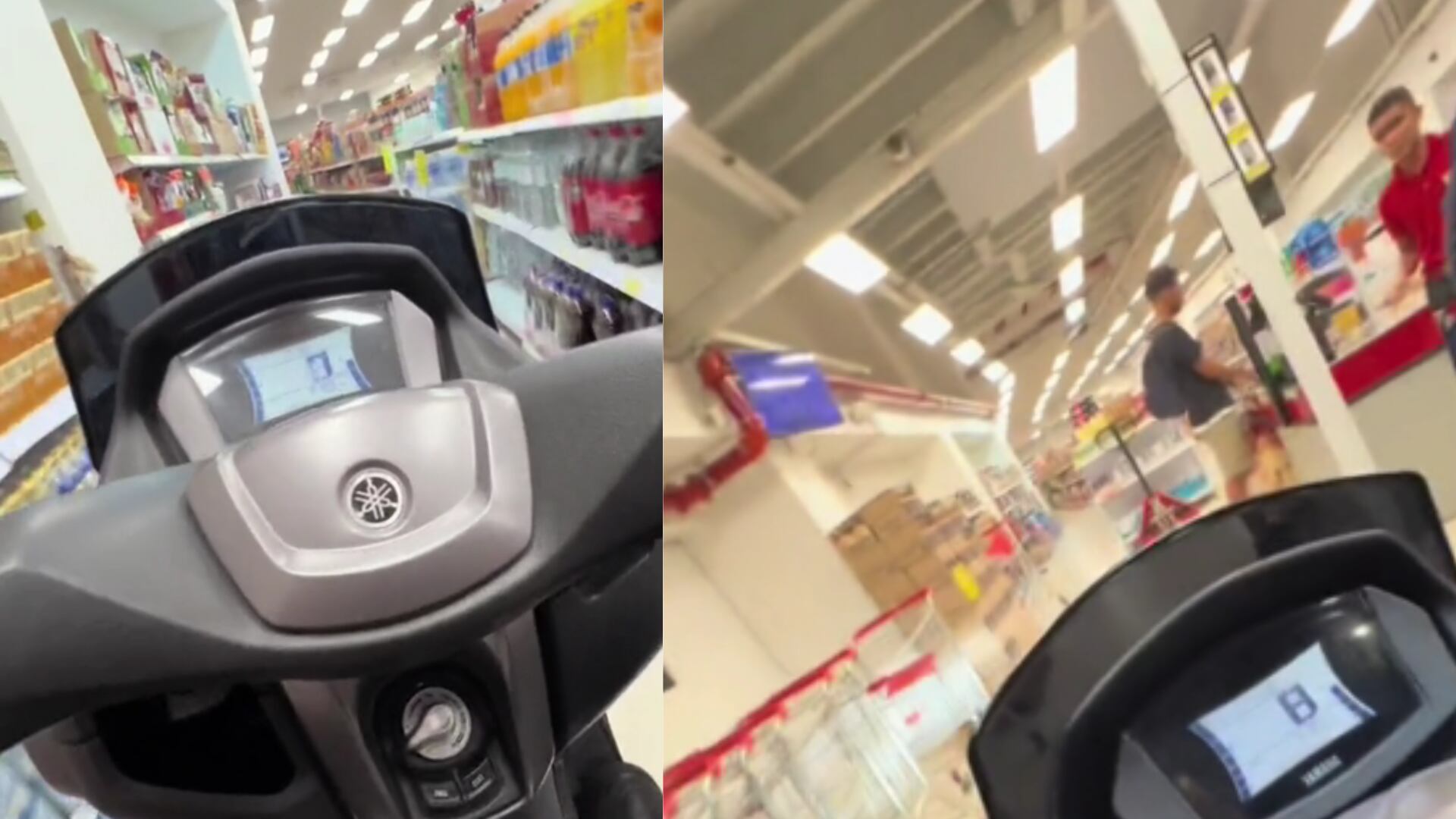 Influencer mercó en un D1 a bordo de su moto