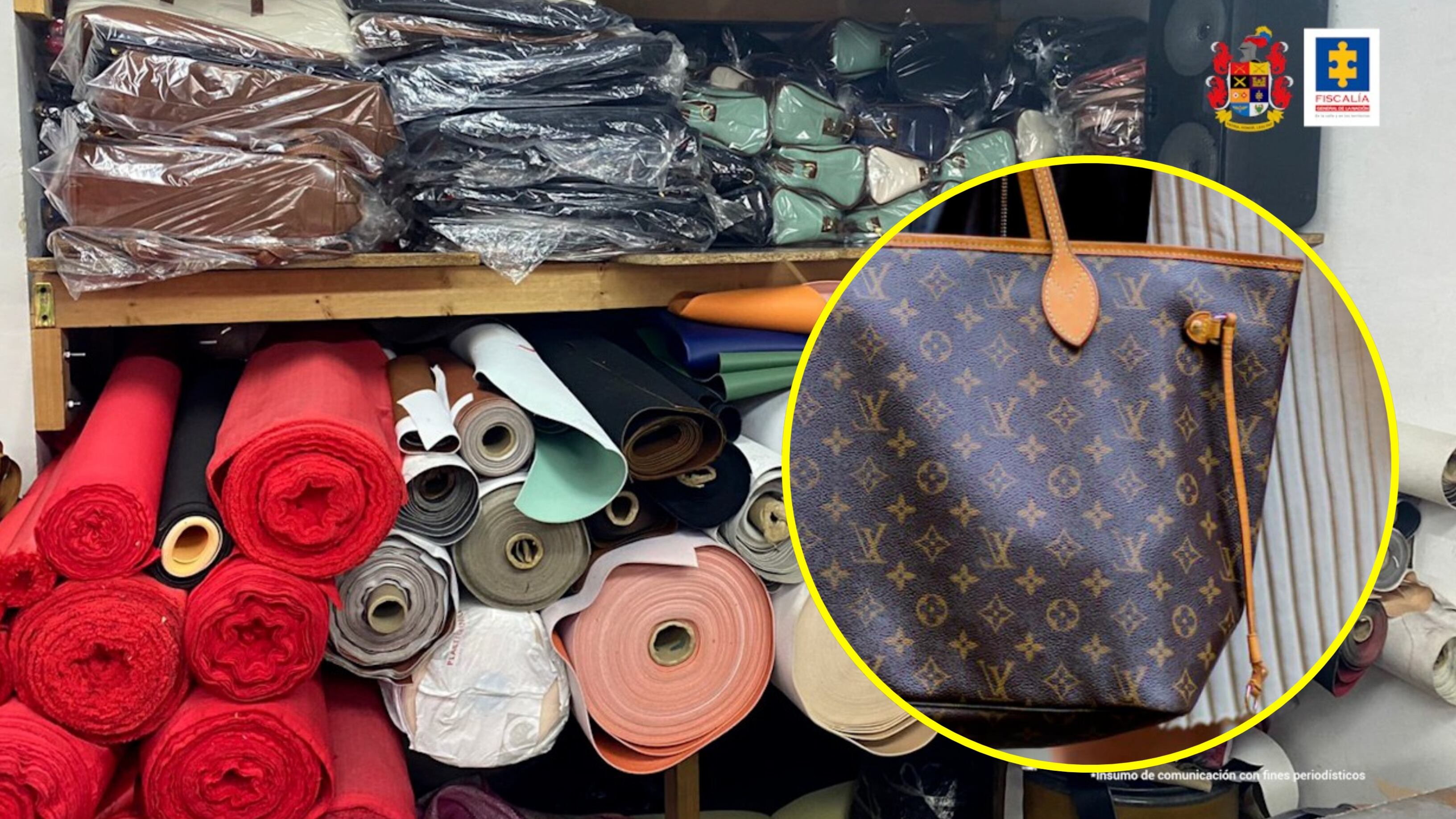 Bolsos falsificados en Bogotá