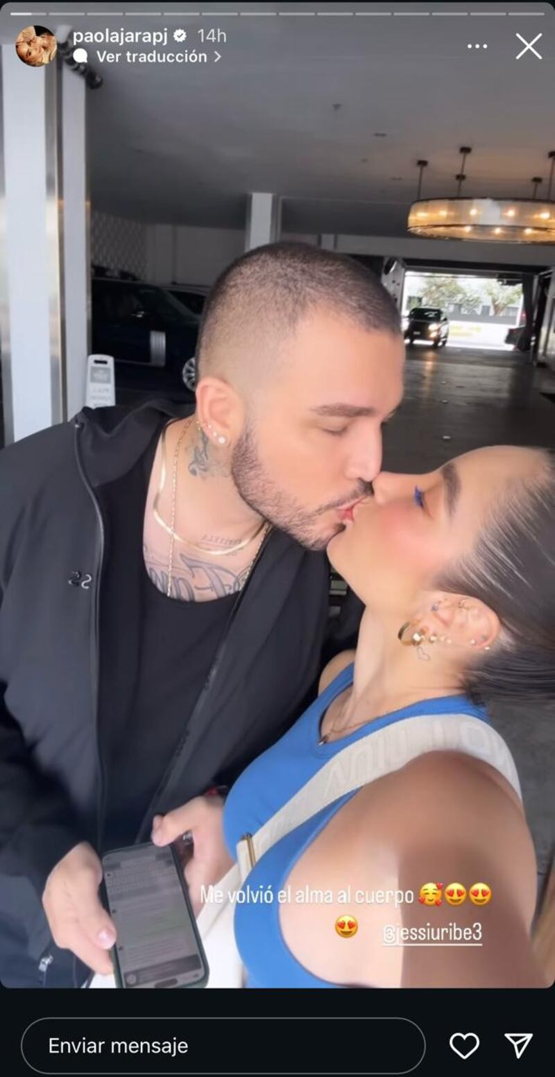 A Paola Jara le volvió el alma al cuerpo luego de reencontrarse con Jessi Uribe en California
