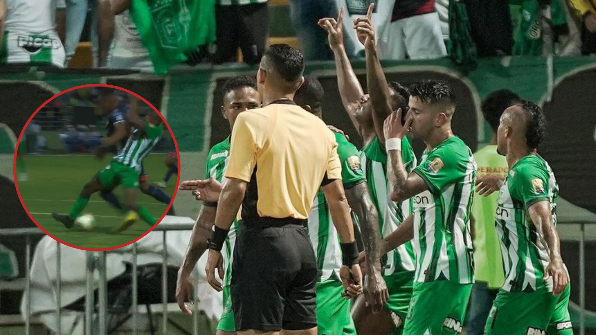Un penal en contra de Atlético Nacional indignó a todos en el fútbol colombiano