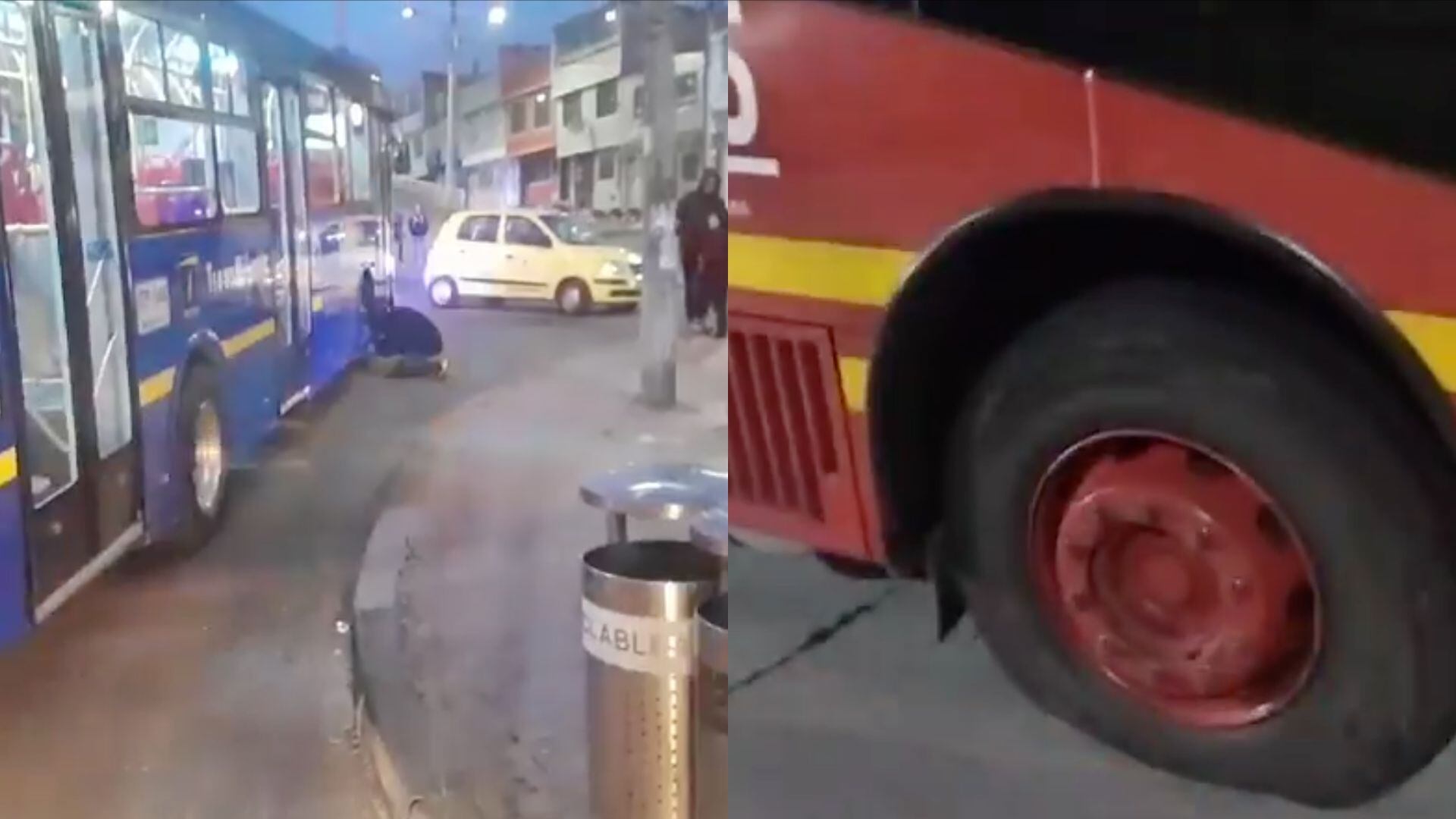 Vandalismo en paro de taxistas