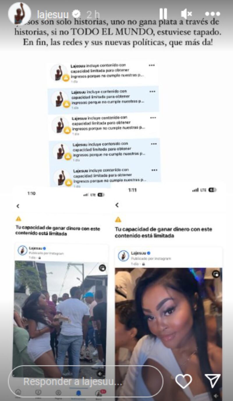 La Jesuu desde sus redes sociales