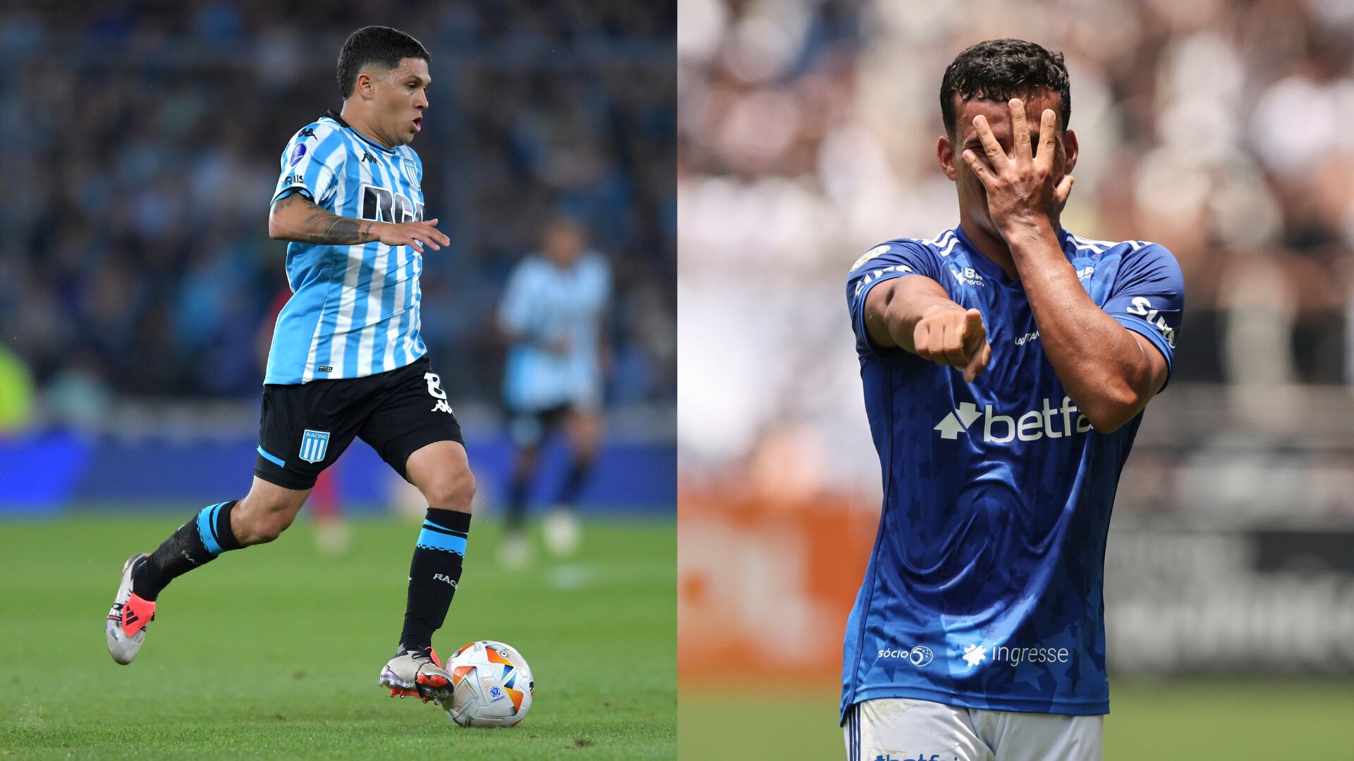 Racing y Cruzeiro - Fotos: Getty