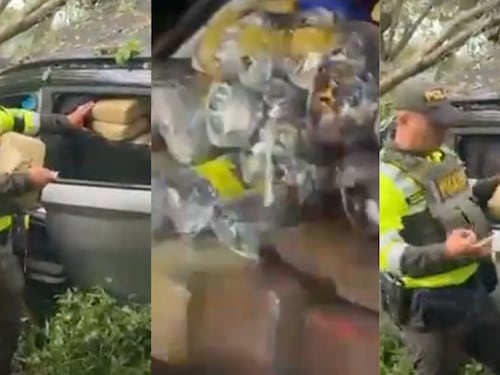 Se voló de un retén con casi una tonelada de marihuana y terminó capturado luego de un fuerte choque en la vía