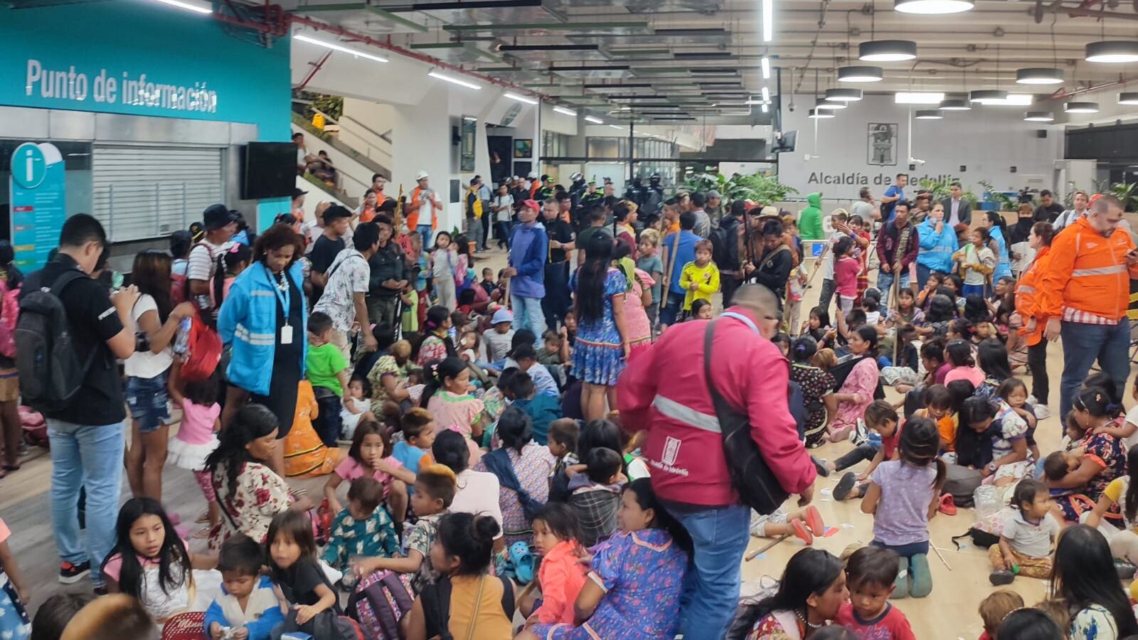 Indígenas en Medellín