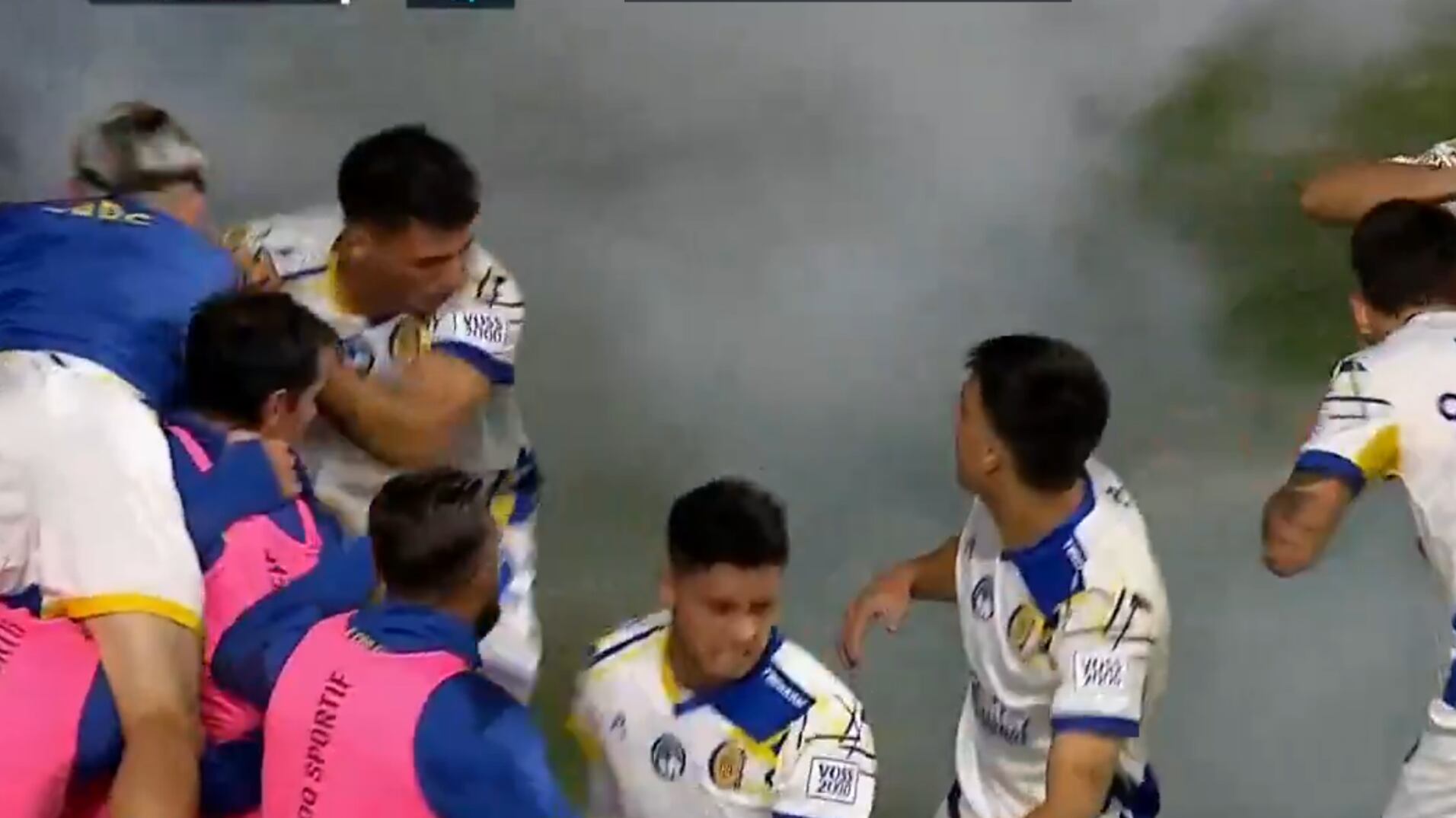 Bomba a los jugadores de Rosario Central - Foto: Captura de pantalla de redes