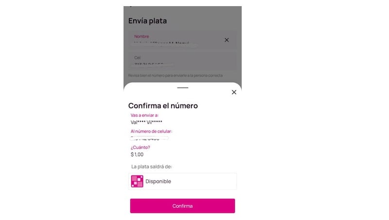 Foto “¿Nequi me permite revisar a quién le voy a enviar plata antes de transferir?".