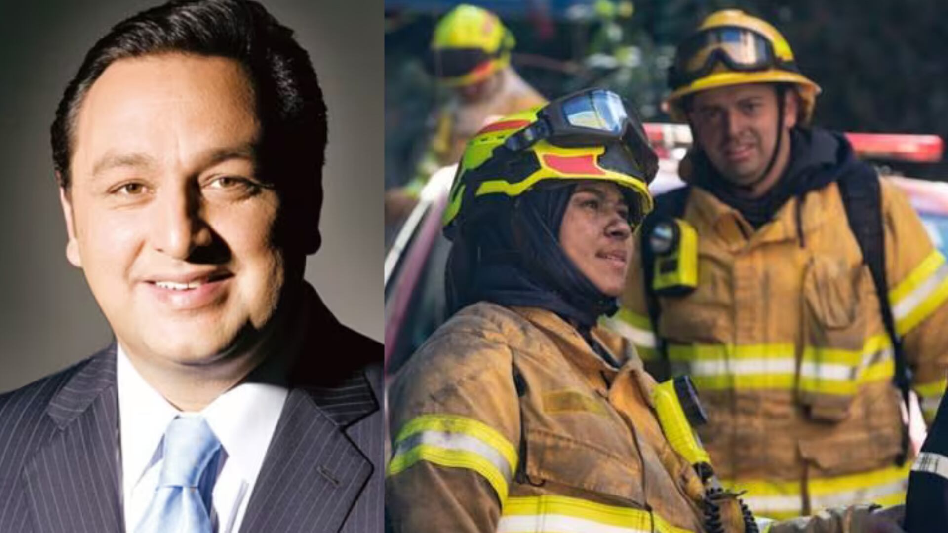 Jorge Alfredo Vargas de Noticias Caracol enalteció labor de Bomberos con emotivo homenaje