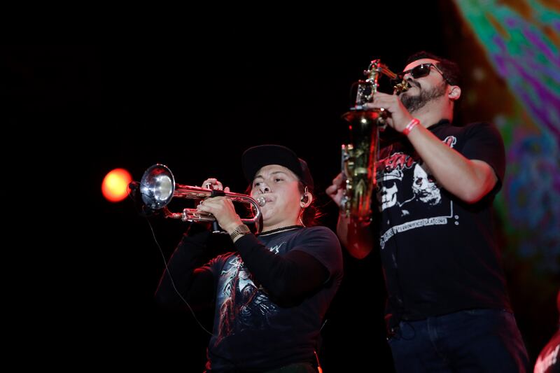 Sekta Core!, de México, durante su presentación en Rock al Parque 2022 en Bogotá.