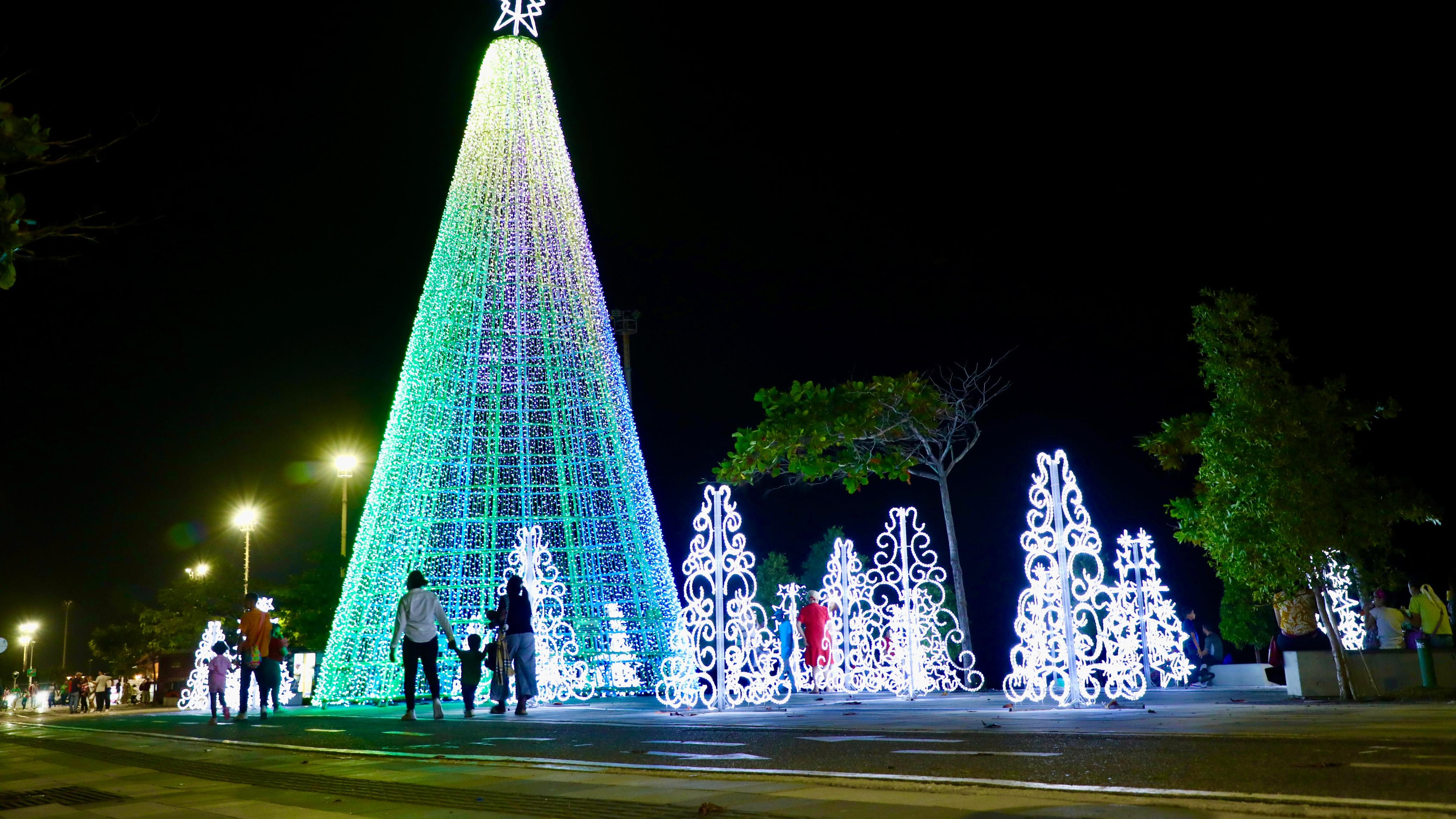 Alumbrado navideño en Barranquilla.