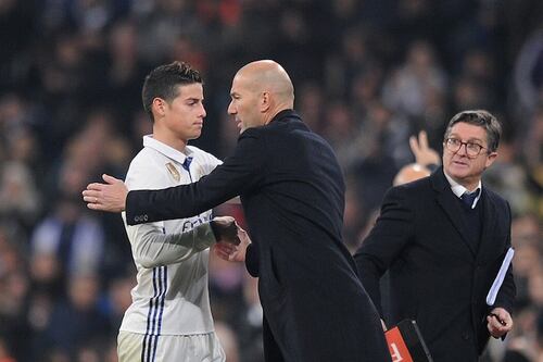 La antipática decisión de Zidane que para con el futuro de James Rodríguez