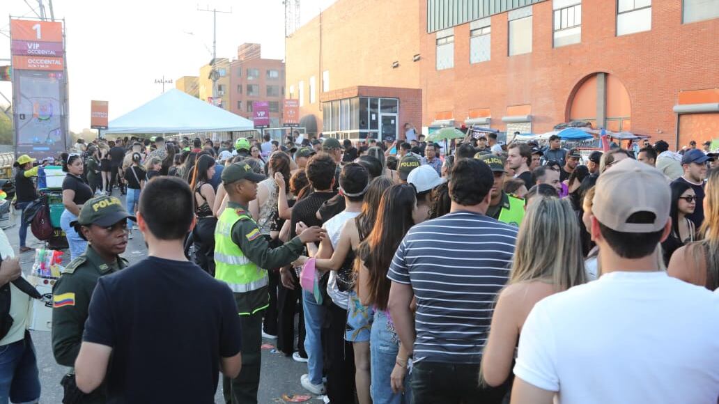 Inseguridad en las filas durante el concierto de Shakira en Barranquilla.