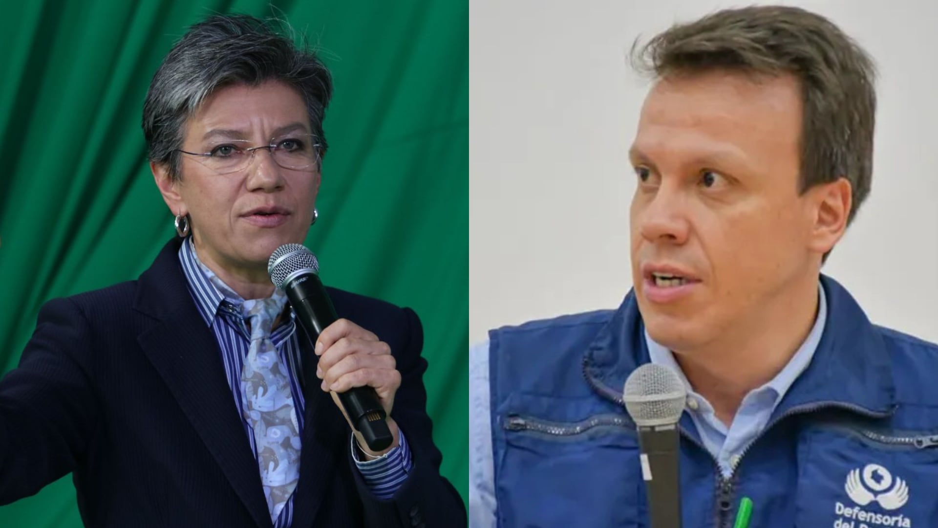Claudia López y Leonardo Huerta.