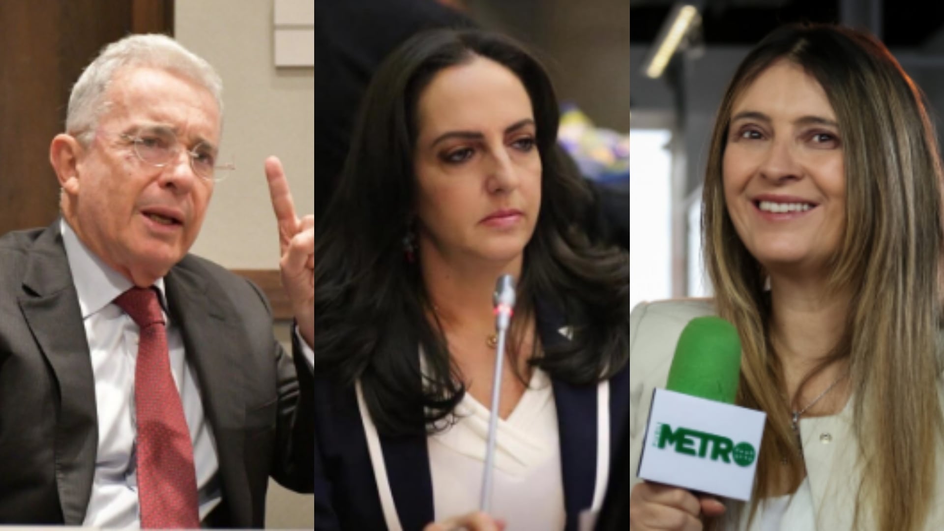 Álvaro Uribe, María Fernanda CABAL Y Paloma Valencia.