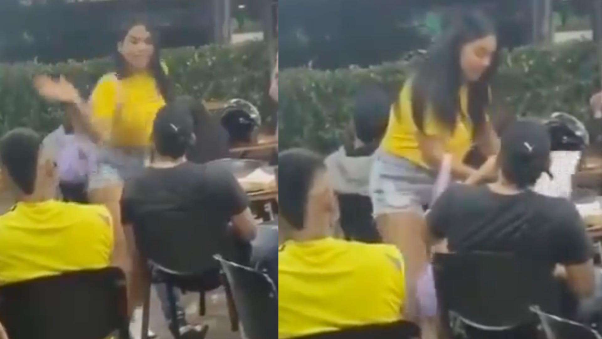 A hincha de Colombia le pillaron la amante en pleno partido del Mundial