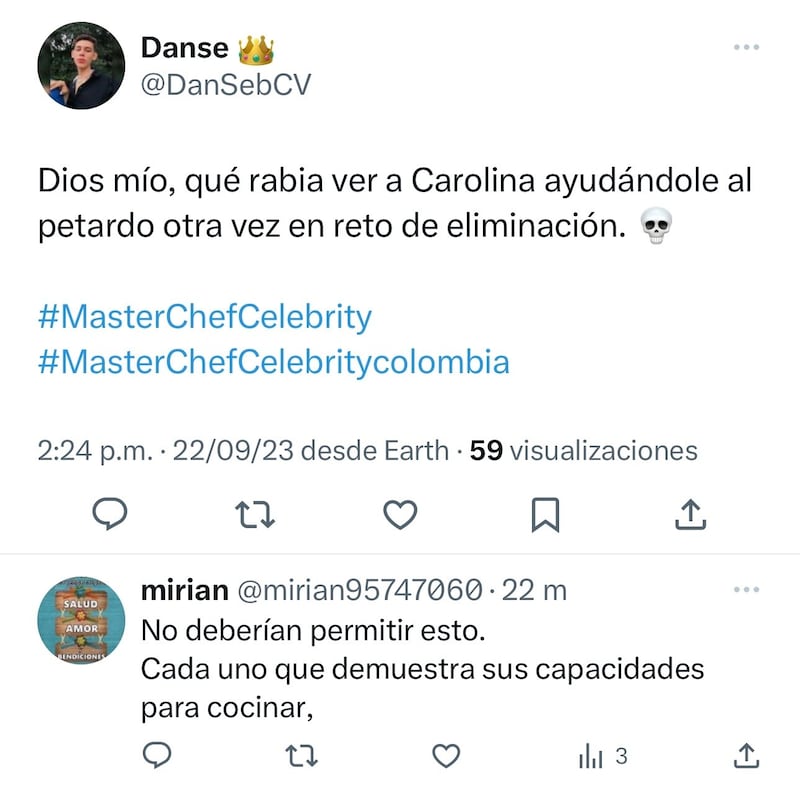 Juan Pablo Barragán MasterChef Celebrity es criticado por hacer "trampa" y recibir ayuda de Carolina en eliminación