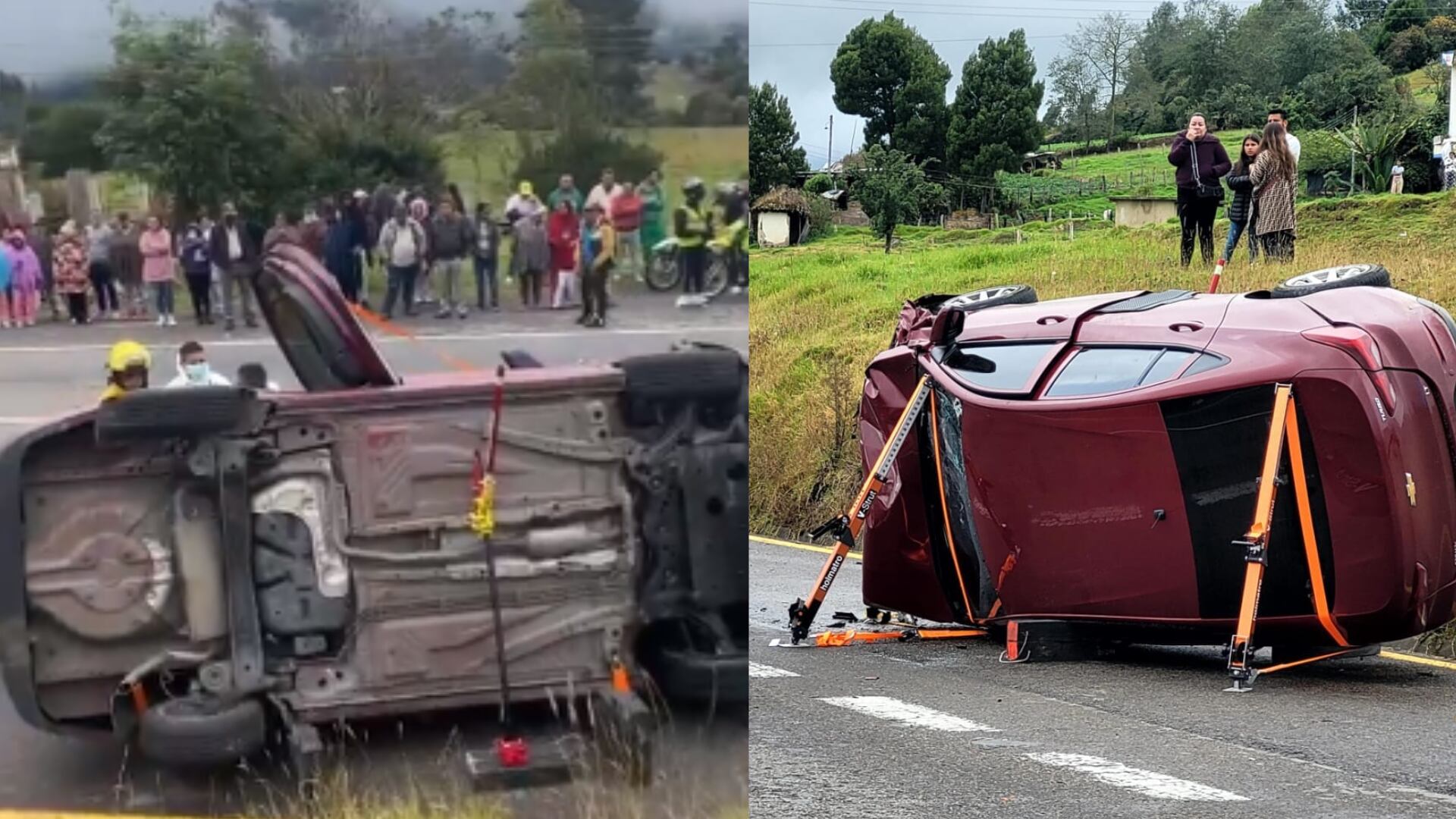 Fatal accidente en la vía Bogotá-Tunja: una mujer falleció luego de fuerte choque entre dos vehículos