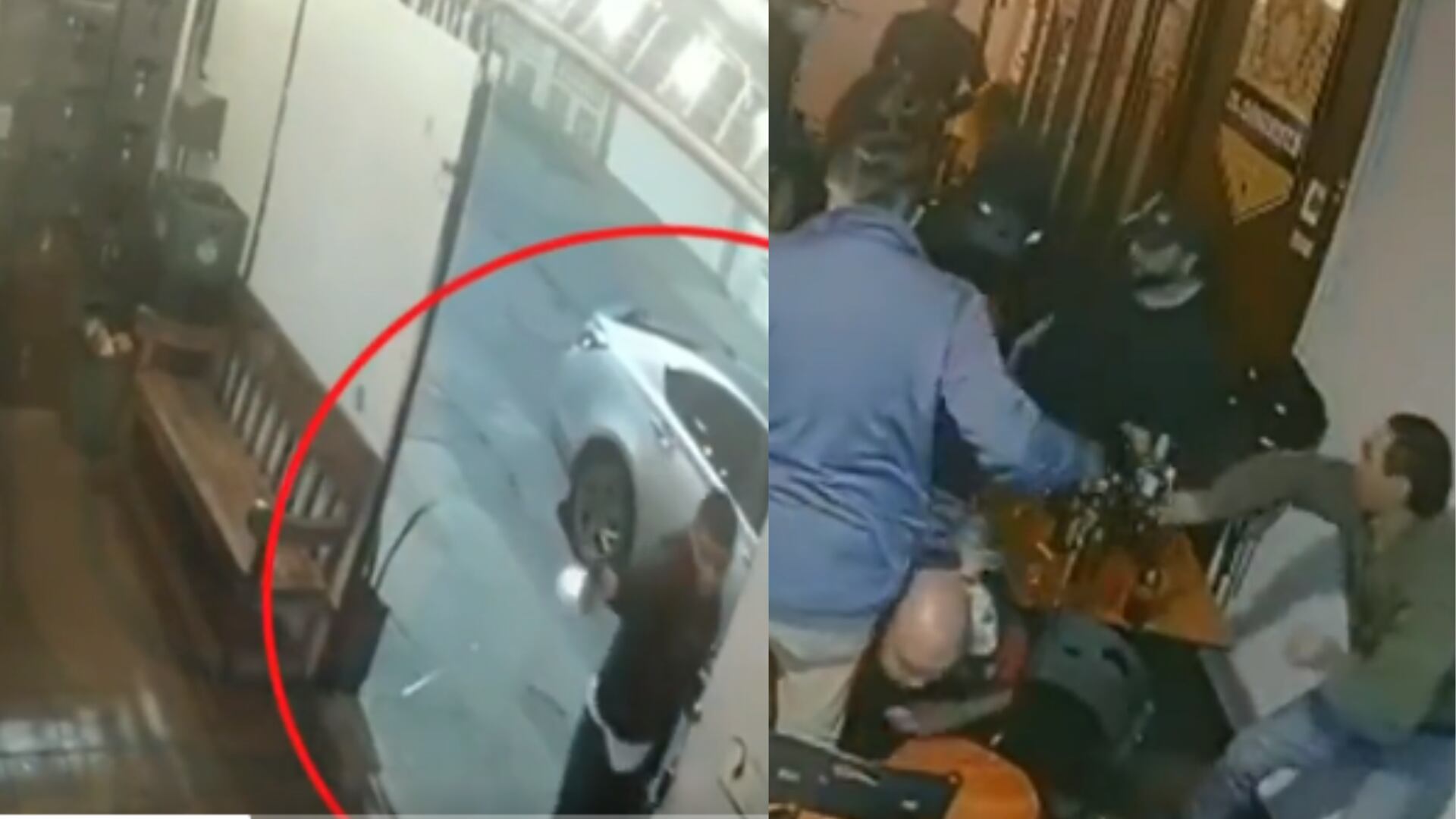 Ladrones entraron a robar bar en Normandía y fueron sacados a punta de botellazos