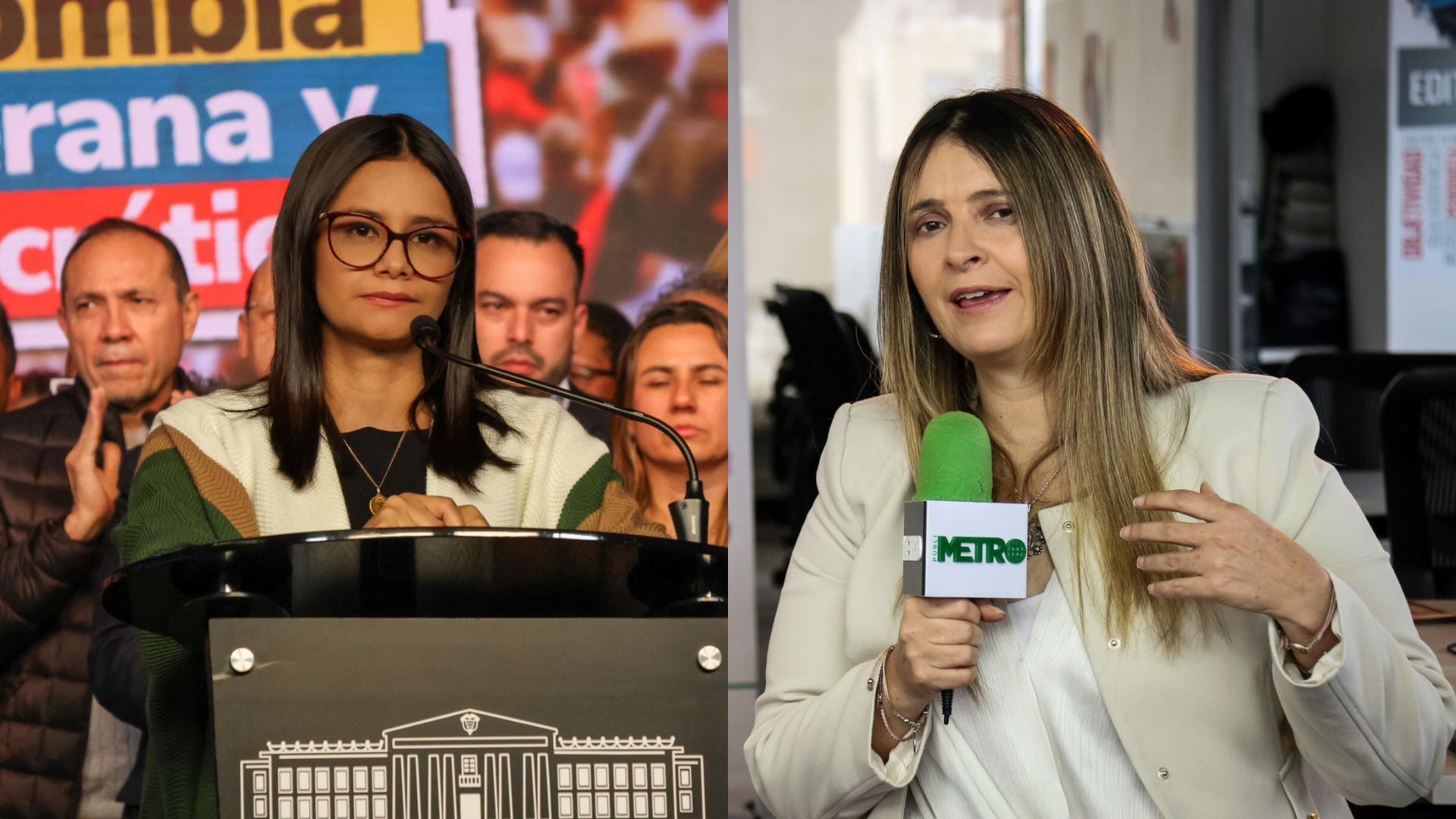 Angie Rodríguez y Paloma Valencia