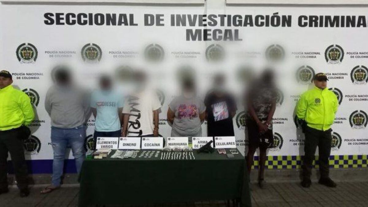 Capturados por tráfico de drogas.