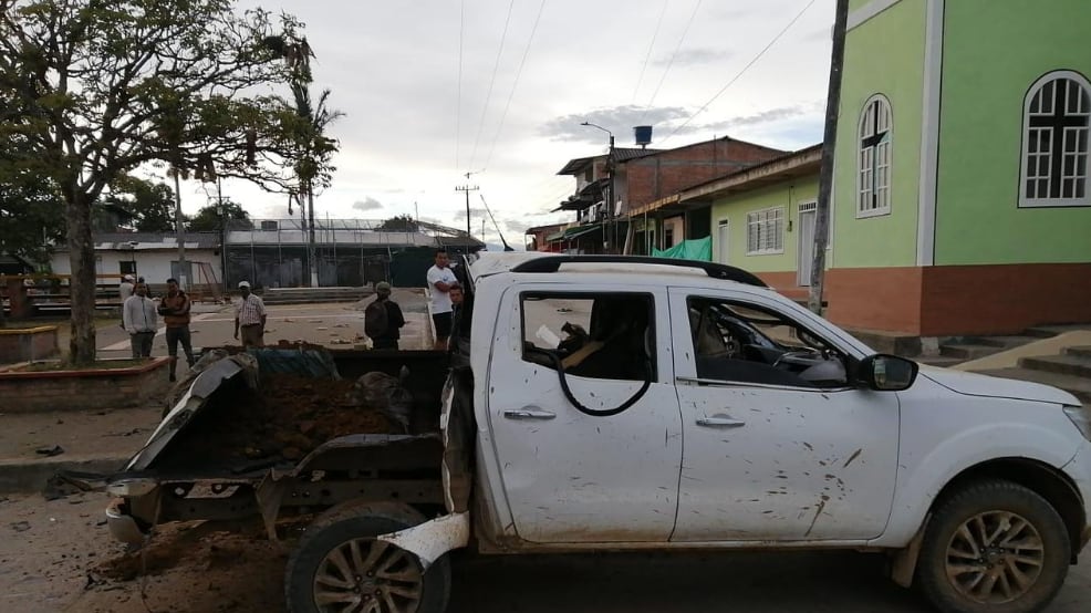 Explosión de carro bomba en Cauca