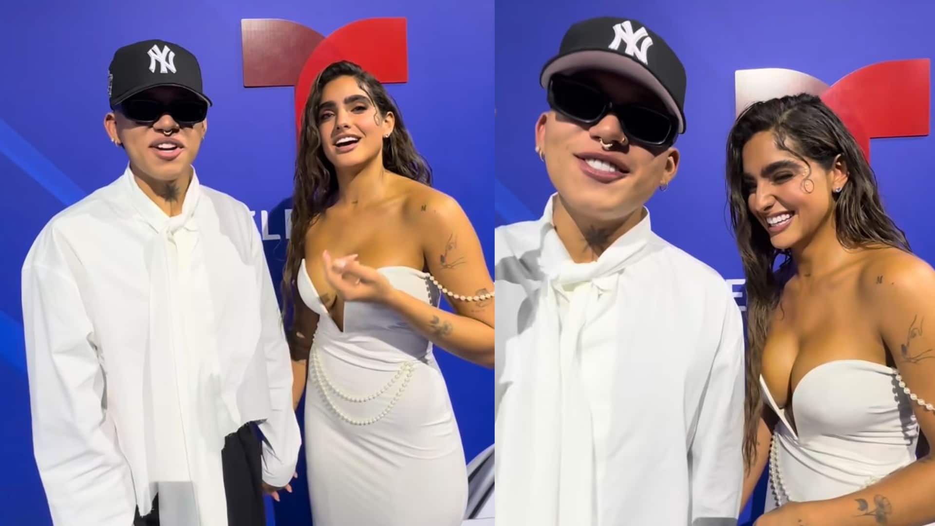Así lució Beéle con Isabella Ladera en la alfombre azul de los Premios Billboard
