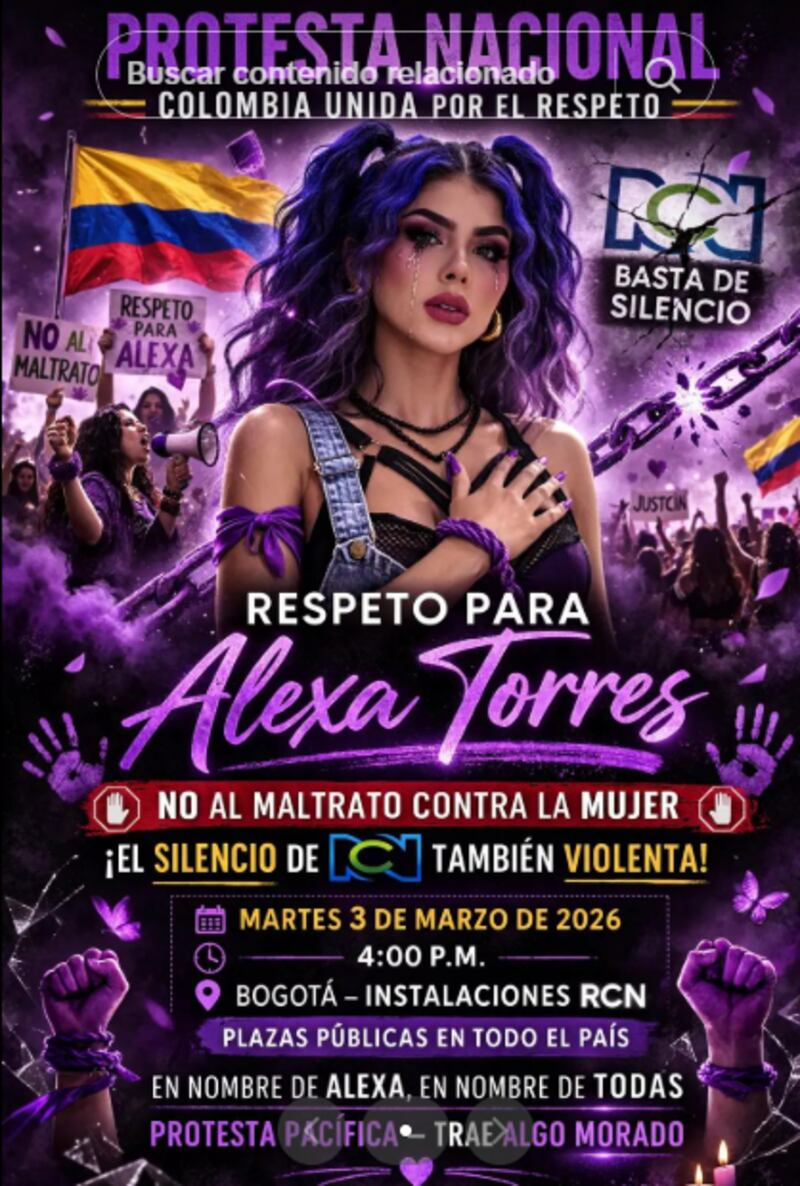 Marcha en pro de Alexa Torres de LCDLFC3