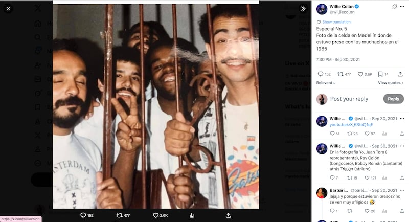 Archivo: Willie Colón via X