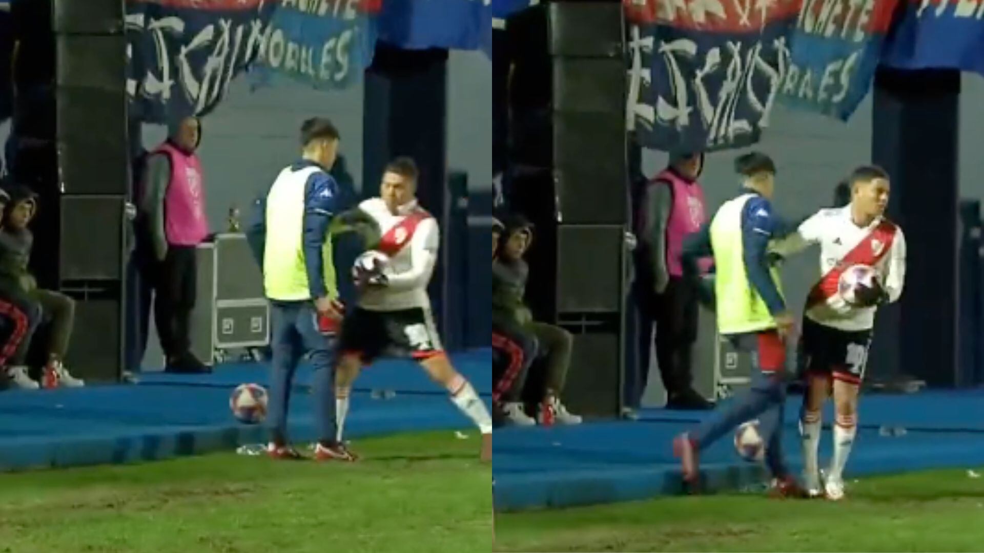 Habló el recogebolas que fue empujado por Juan Fernando Quintero.