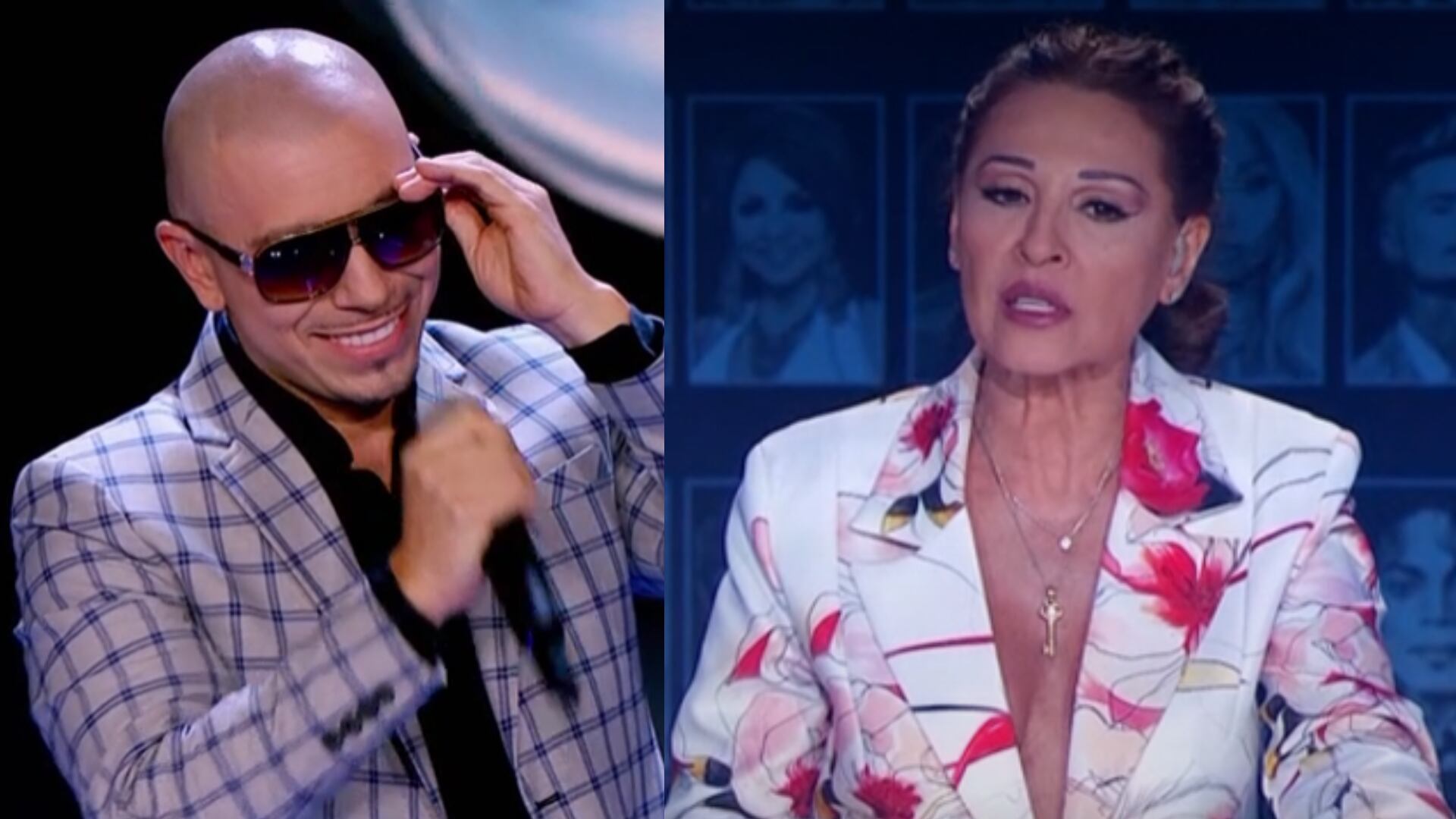 Amparo Grisales dejó como un pinscher a ‘Pitbull’ en ‘Yo Me Llamo’; le reprochó el acento y la timidez