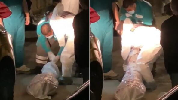 Ladrón intentó escapar en Medellín y saltó por una quebrada de 150 metros.