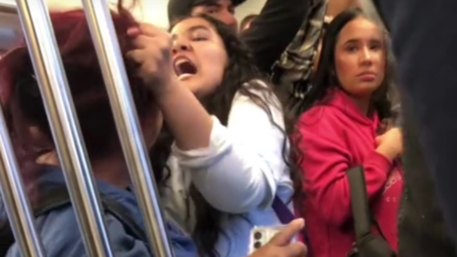 Metro de Medellín: Mujeres se mechonearon en uno de los trenes