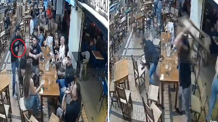 Golpean con silla a ladrón en Mall de El Poblado