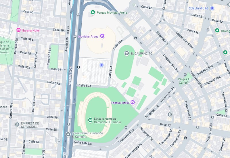 Ubicación del nuevo estadio de Bogotá