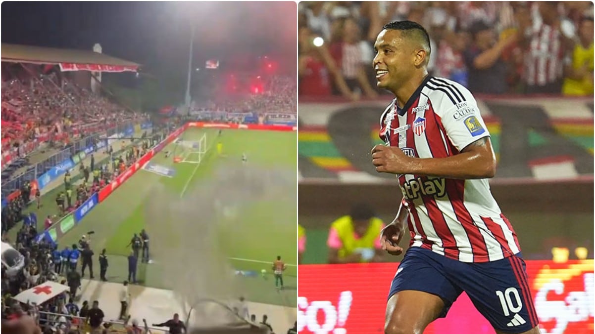 “Agüita pa' mi gente”, hinchas de Junior fueron lavados tras gol de penal de Muriel