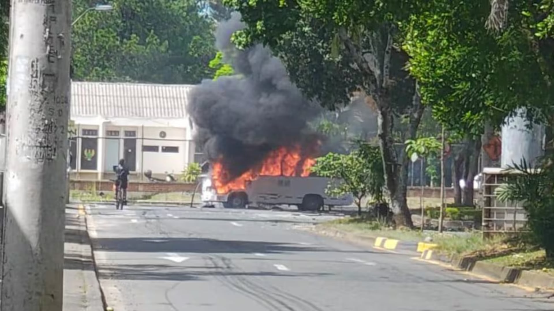 Atentado en el sur de Cali.