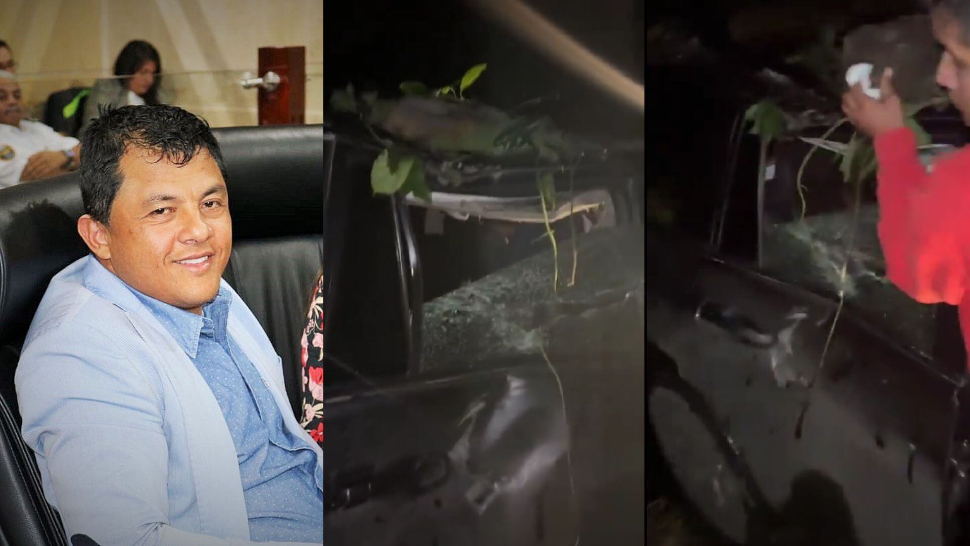 Diputado Mateo se salvó de derrumbe