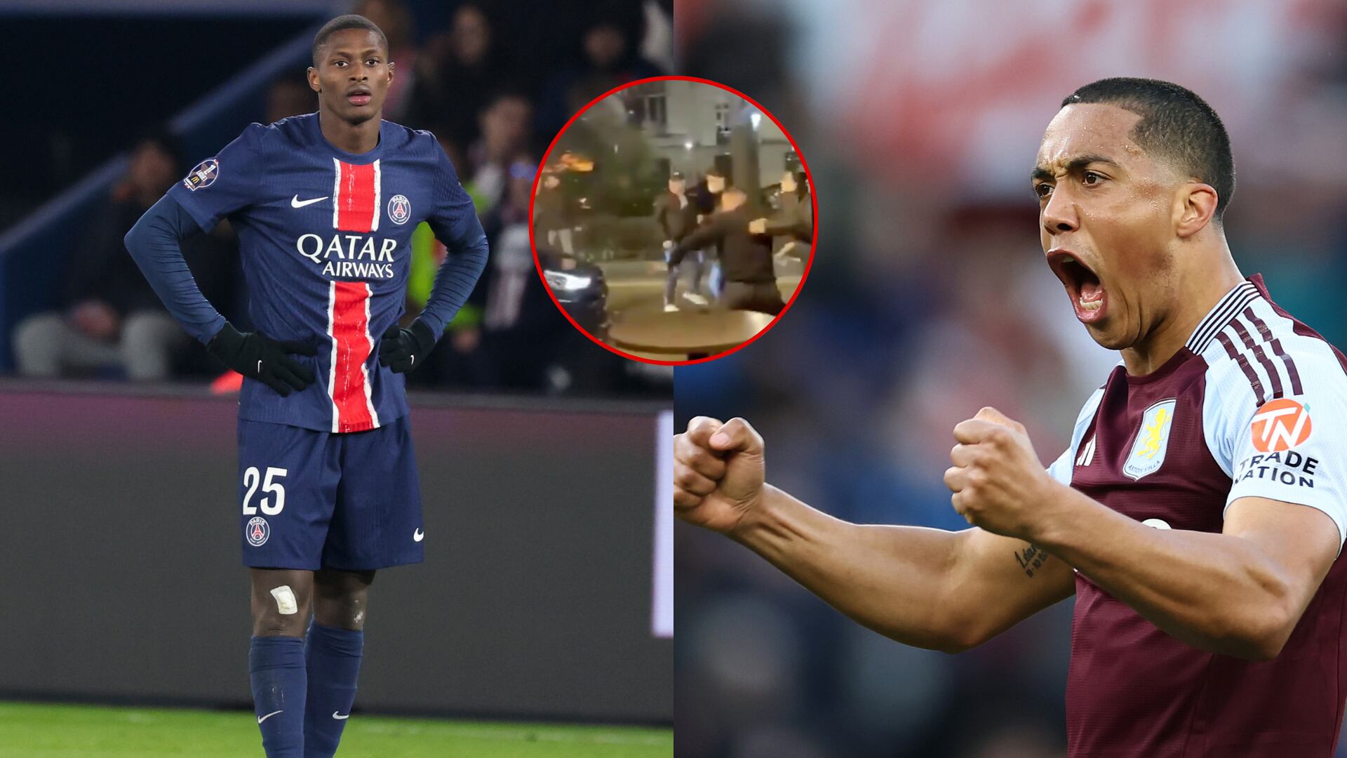 PSG y Aston villa - fotos: Getty