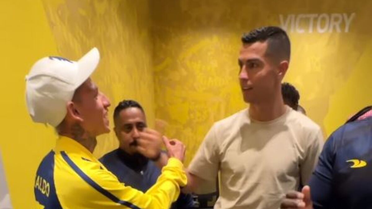 La Liendra conoció a Cristiano Ronaldo y no cabe de la felicidad