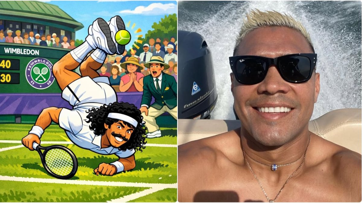 “Wimbledon”, ‘Teo’ Gutiérrez se pegó una descachada épica sobre ‘El Escorpión’ de Higuita