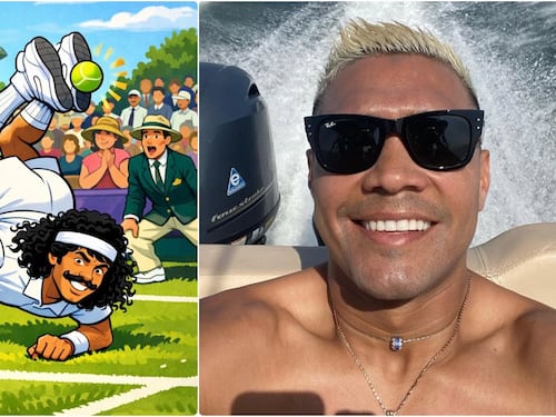 “Wimbledon”, ‘Teo’ Gutiérrez se pegó una descachada épica sobre ‘El Escorpión’ de Higuita