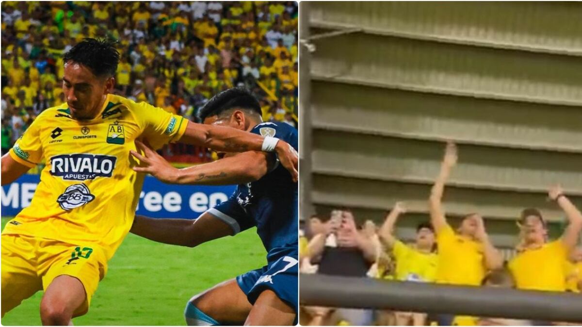 Hinchas de Bucaramanga la agarraron contra Gustavo Petro en derrota contra Racing