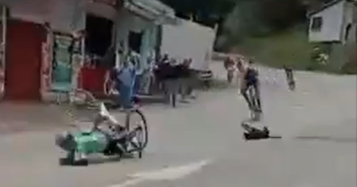 Perrito ocasionó un accidente en la etapa final de la Vuelta a Colombia ...