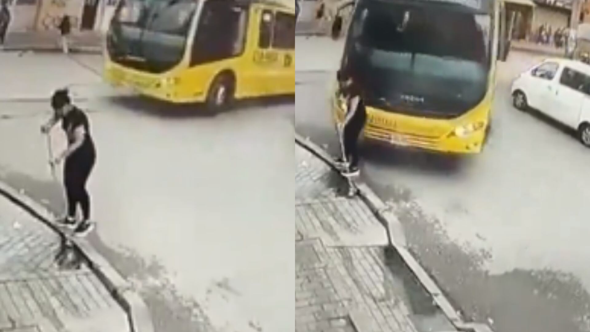 Mujer que barría el frente de su casa, fue brutalmente arrollada por un SITP en Bogotá