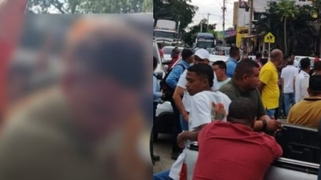 Foto del momento de la captura de un joven hallado muerto en caso de niña de tres años encontrada muerta en Mingueo.