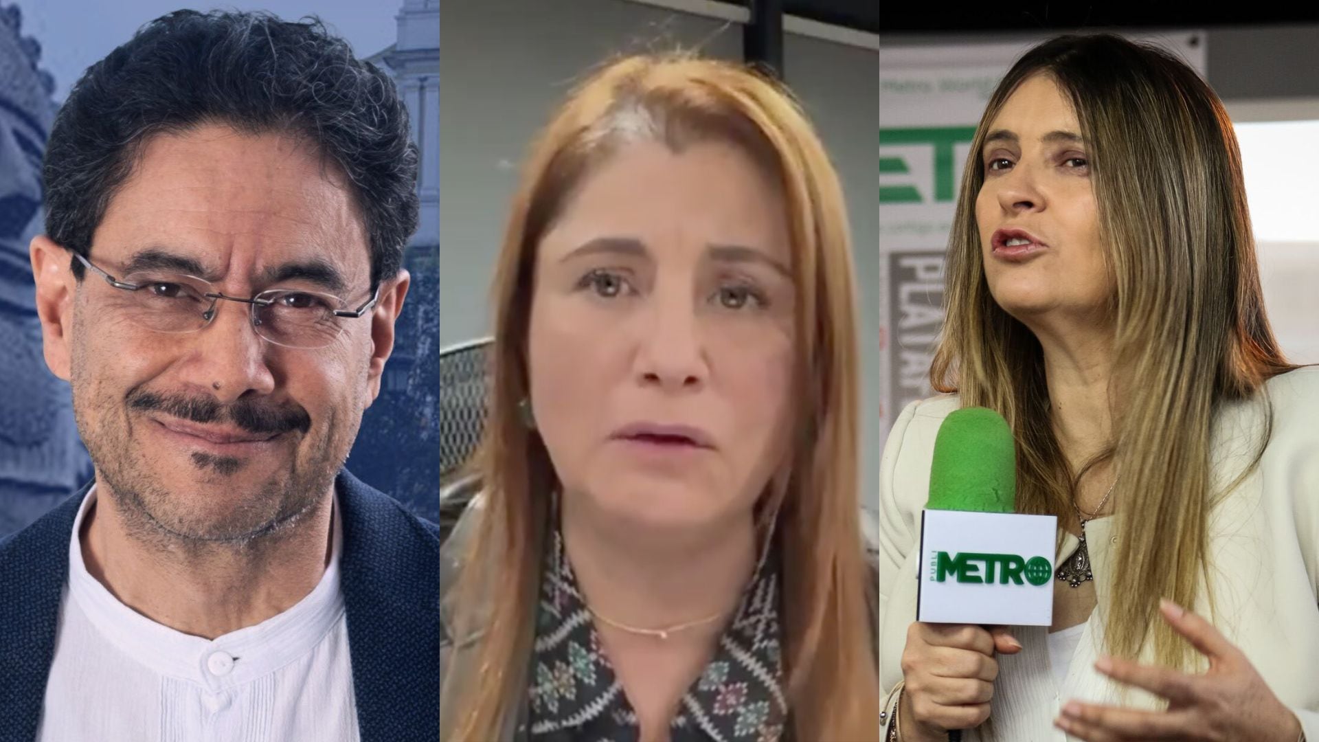 Iván Cepeda, Iris Marín y Paloma Valencia