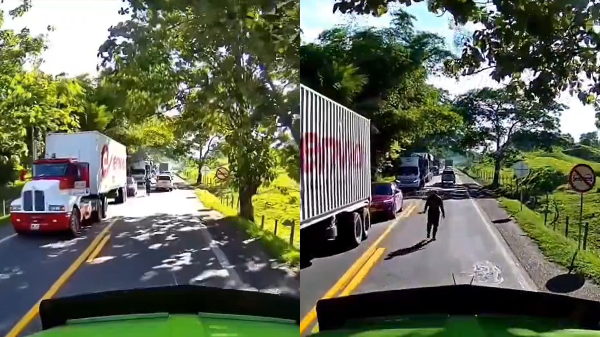 Ladrón de tractomulas en Puerto Berrio - Fotos: Capturas de pantalla