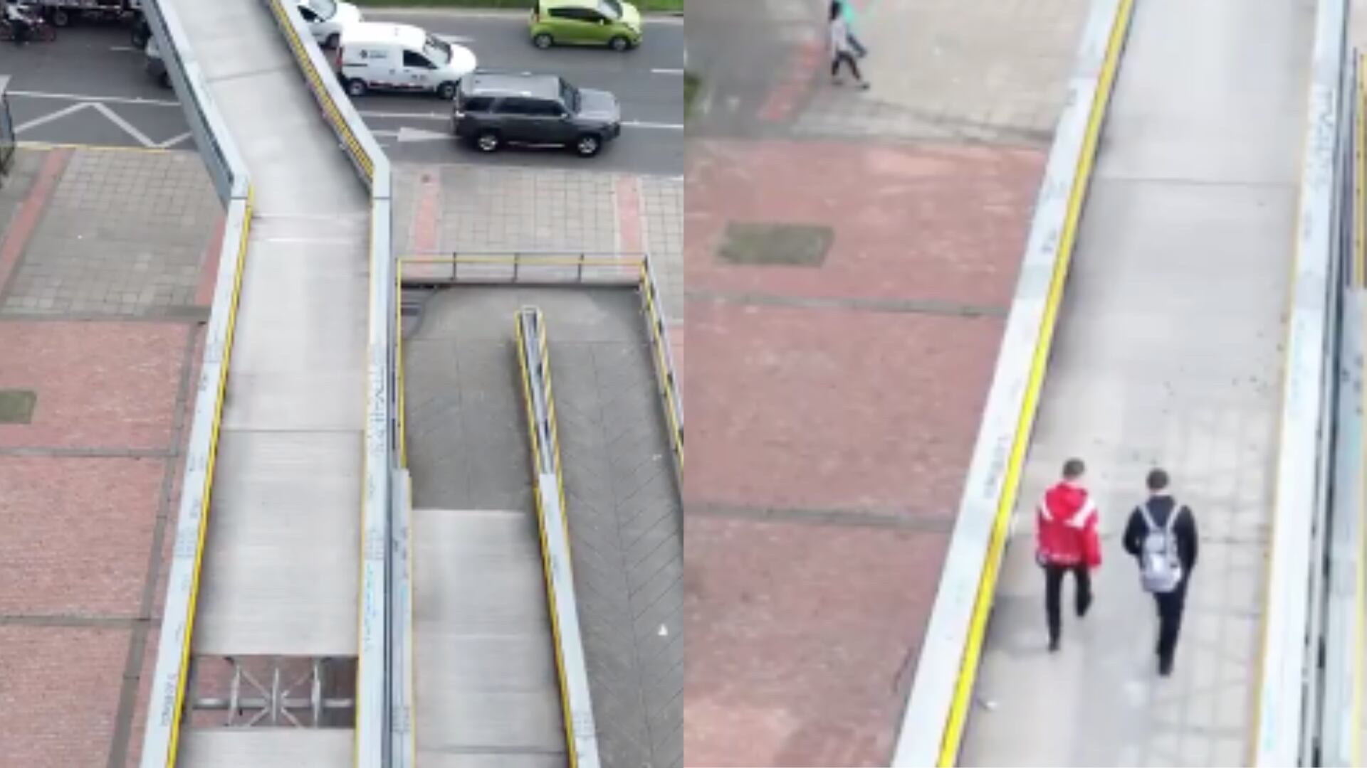 El IDU arregló el puente peatonal al que le habían robado las láminas