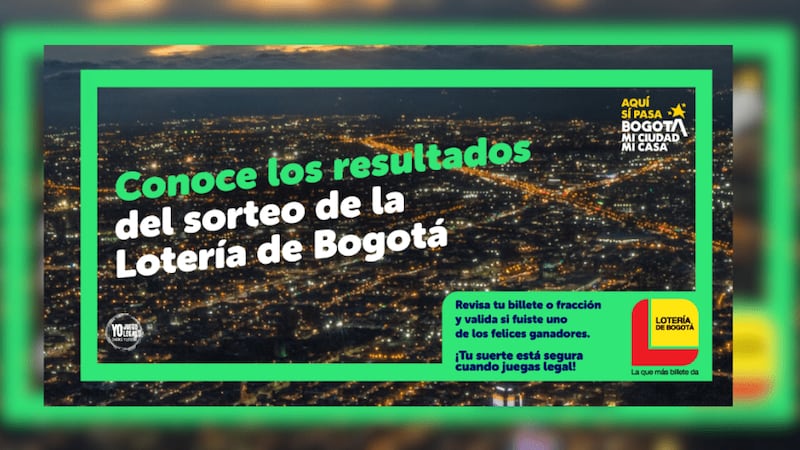 Lotería de Bogotá: Número ganador del sorteo realizado hoy jueves 11 de junio del 2026
